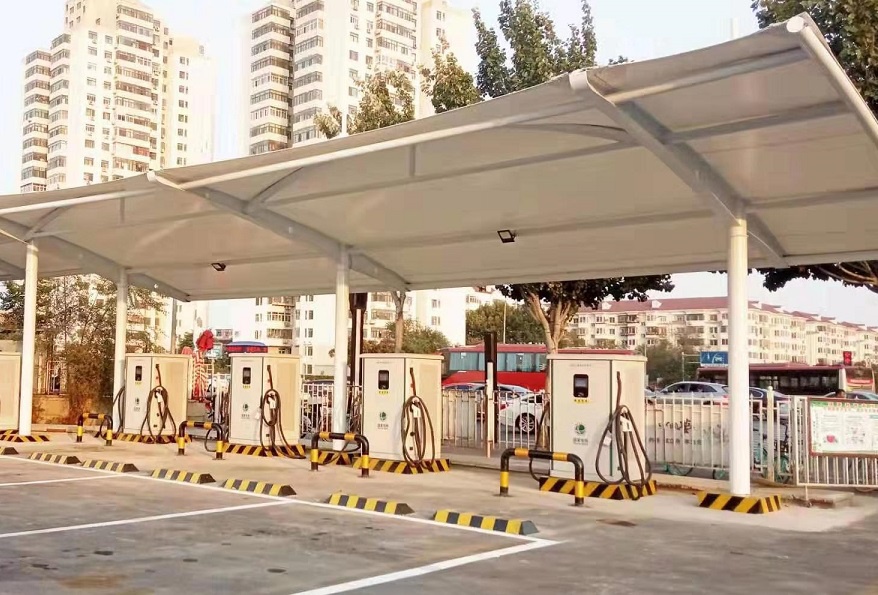 膜结构充电桩